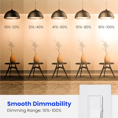 Feit Electric LED Clear A19 Medium Base Light Bulb - 60W Equivalent - 15 Year Life - 810 Lumen - 2700K Soft White - Dimmable | 4-Pack