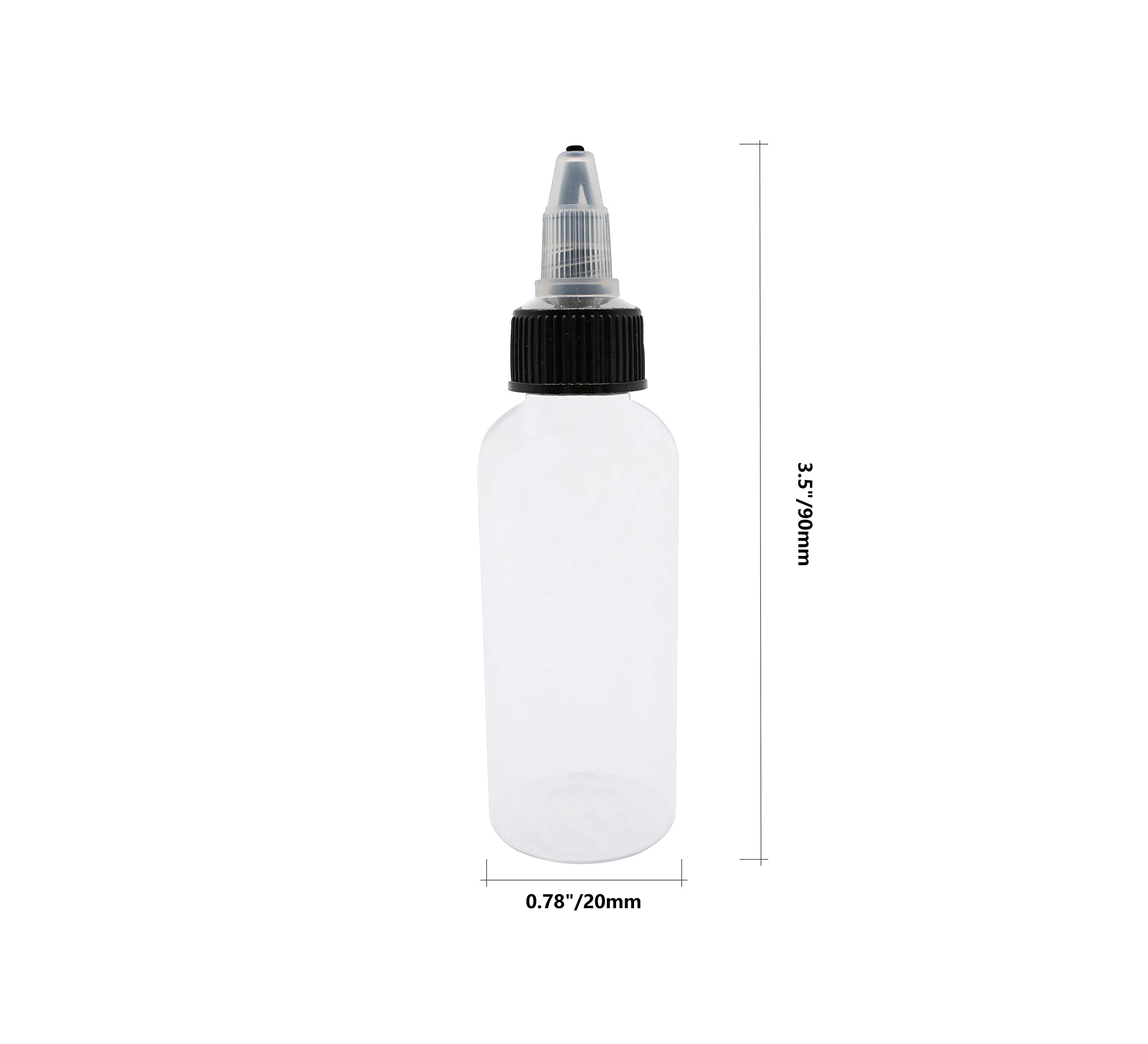 HuoHuo Hard Plastic Extruded Liquid Bottle,PET Plastic Bottle,Dispensing Bottle,13 Pcs 0.5 oz Bottles,Laboratory wash Bottle,drip Bottle,Tattoo Ink Bottle,Watercolor Pigment Bottle(15ml)