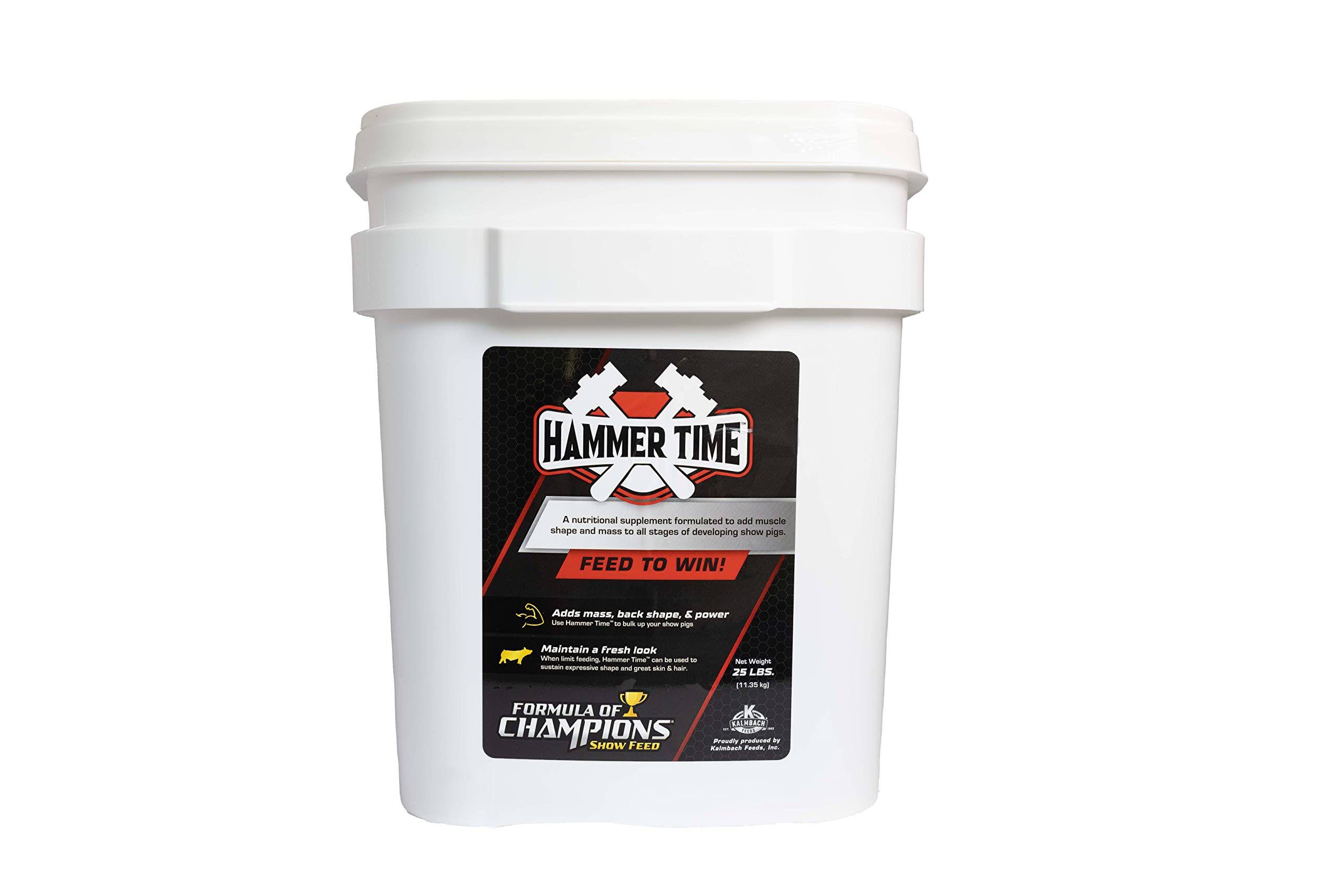 Hammer Time Nutritional Supplement for Show Pigs, 25 lb Bucket