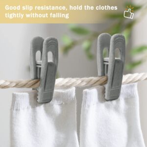 20 PCS Velvet Hangers Clips Clothes Pins clips Strong Velvet Clips Fit Clips for Velvet Hangers Perfect for Thin Velvet Hangers (Grey)