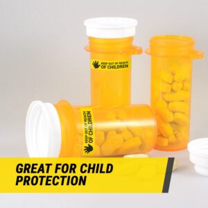 300 per Pack/3PK - Keep Out of Reach of Children Labels - 1.7 x 0.4 inch, Keep Out Reach from Children Stickers for Choking Hazard, Cosmetics, Drug Warning - Pharmacy Auxiliary Label (Yellow)