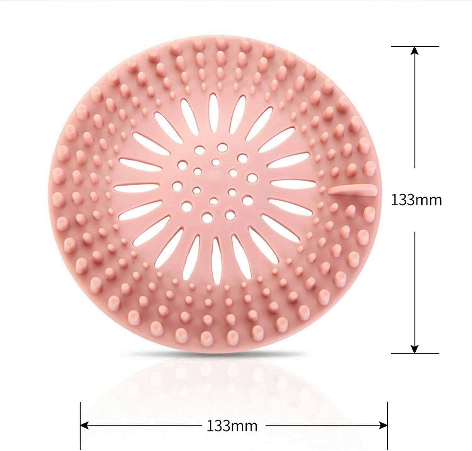 TFCFL 4 PCS Silicone Hair Stopper Shower Drain Strainer Hair Strainer for Bathroom, Bathtub, Laundry and Kitchen