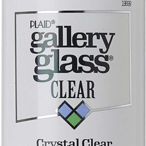 Gallery Glass Stained Glass Paint, Crystal Clear 8 fl oz Stained Glass Paint Perfect For DIY Arts And Crafts Paint Projects, 19699