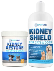 kidney restore and kidney shield for cats & dogs two-pack