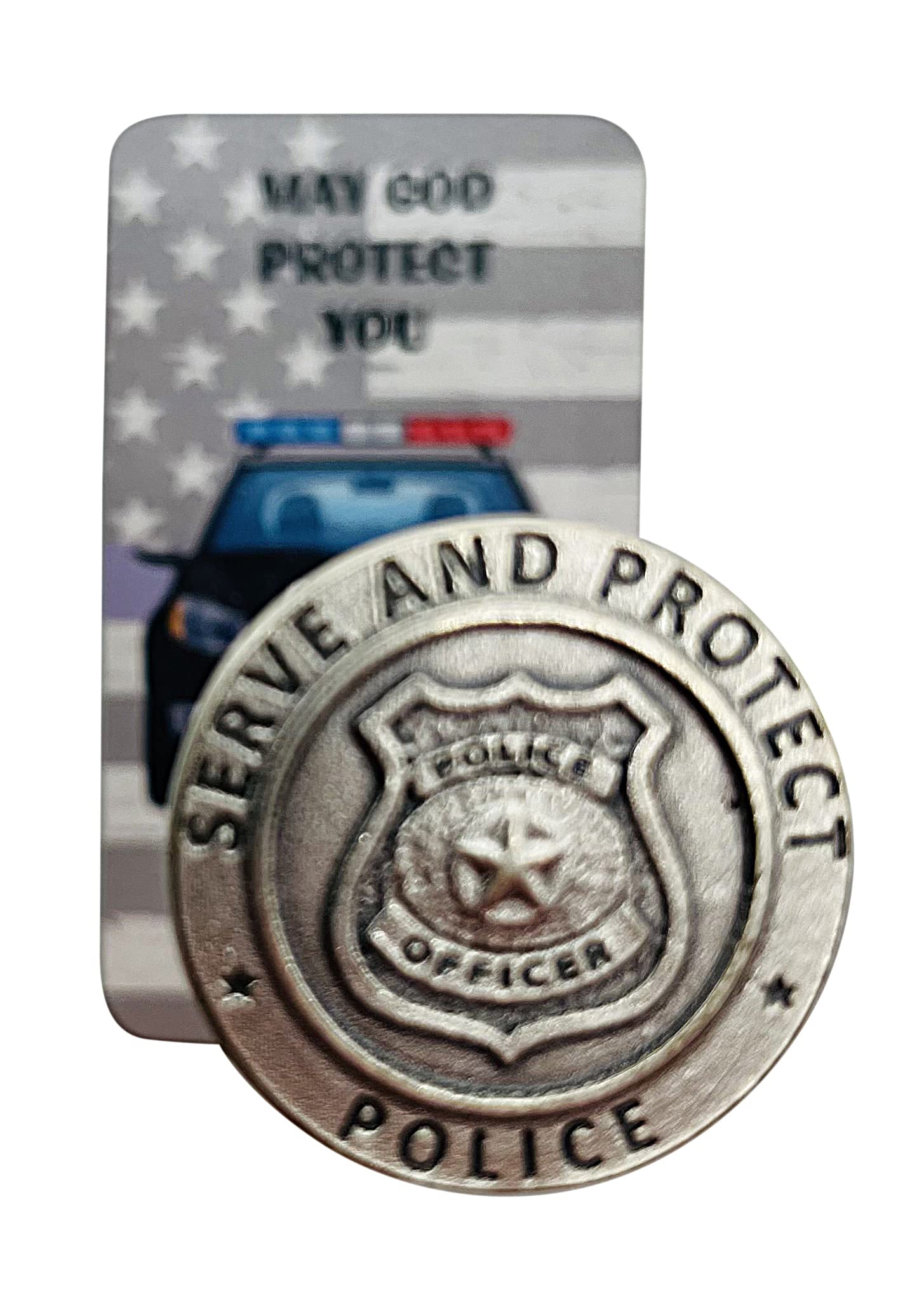 Saint Michael Police Token Set with Officers Holy Prayer Card