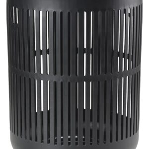 Zone Denmark Laundry Basket - Elevate Your Laundry Routine with Style and Functionality, Black 16.14x16.14x21.65 inches