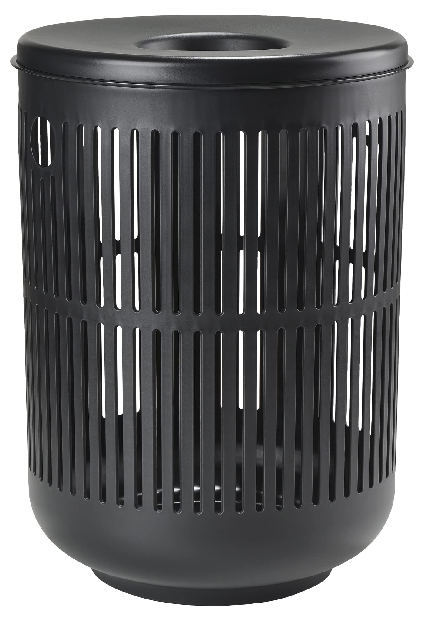 Zone Denmark Laundry Basket - Elevate Your Laundry Routine with Style and Functionality, Black 16.14x16.14x21.65 inches