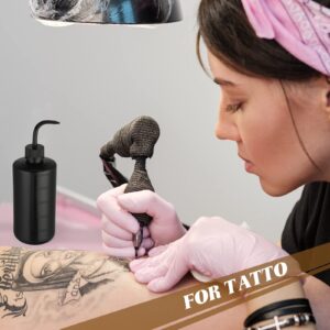 4 Pcs 500 ml Tattoo Wash Bottle Water Squirt Bottle Lab Squeeze Bottles Lash Water Bottle Squeeze Safety Rinse Bottle for Eyelash Extensions, Tattoo Supplies, Cleaning, Succulent Watering (Black)