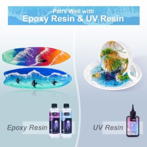 LET'S RESIN Ocean White Epoxy Resin Pigment 167g/5.89oz, High Concentrated Pigment Paste for Epoxy Resin & UV Resin, UV Resistant Opaque Pigment for Creates Cells & Lacing, 3D Flower Resin Coasters