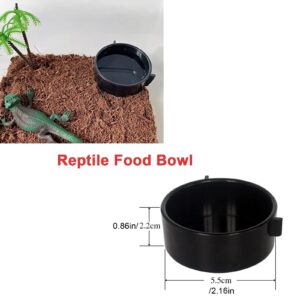 Lucky Interests 3 pcs Reptile Hide Box, Reptile Cave with Water Supply, Reptile and Amphibians Hide Hideout Houses for Lizard Turtle Gecko Chameleon Spider Scorpion with 3 Reptile Food Bowl (S, M, XL)