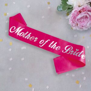 KETAOO Mother of the Bride Sash, Pink Sash for Mother of the Bride for Bridal Shower Favors Engagement or Wedding Party Accessories