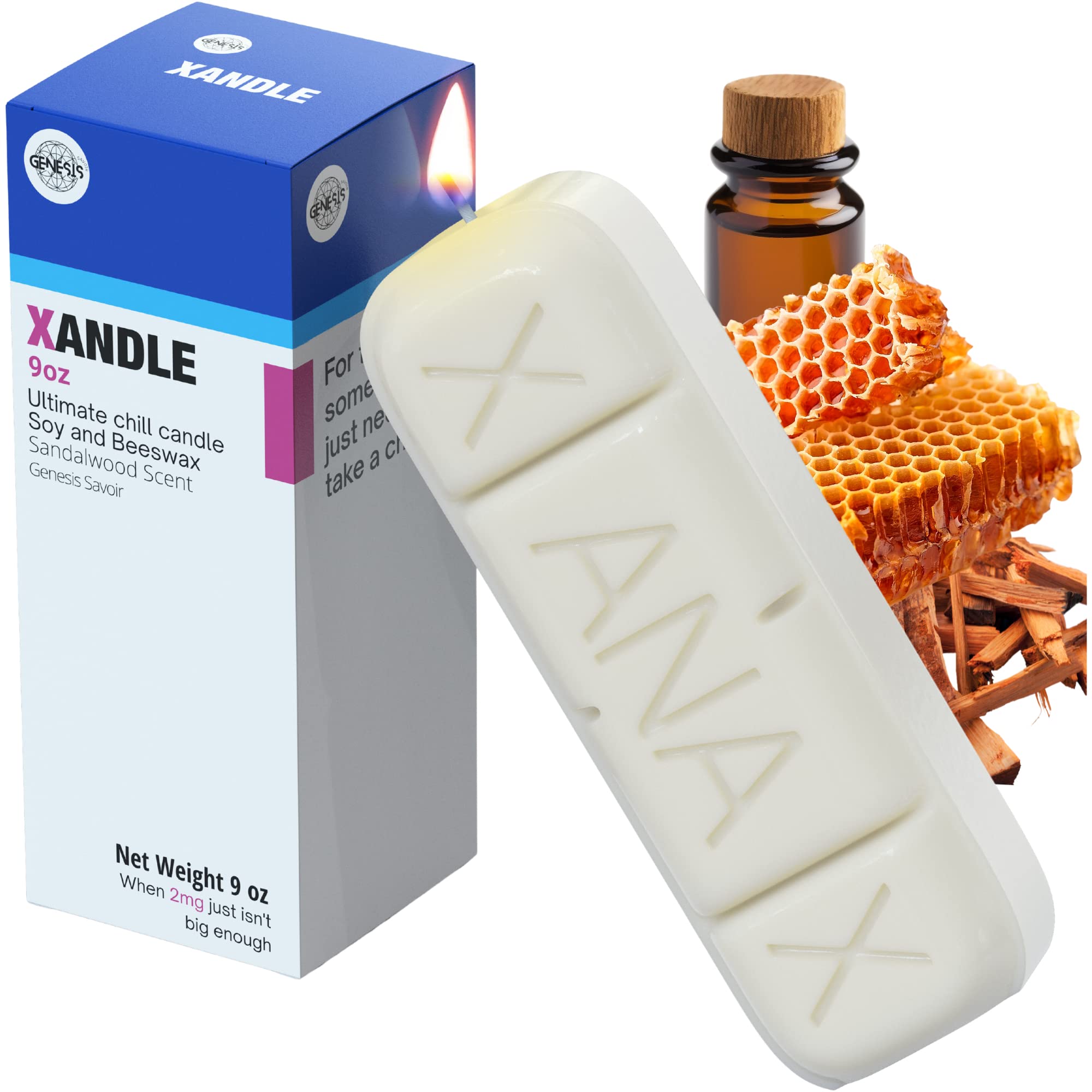 Xanax Candle with Gift Box - XANDLE - Cool Candles - White Elephant gifts for Adults Funny Candles - Novelty Candles - Weird Gifts - Funny Nurse Gifts - Eccentric Decor - Weird Decor - Gag Gift Candle