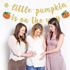 A little Pumpkin Is On The Way Banner, Little Pumpkin Baby Shower Banner, Pumpkin Theme, Gender Reveal, Fall Themed Party Decorations