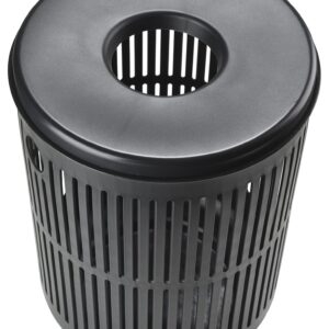 Zone Denmark Laundry Basket - Elevate Your Laundry Routine with Style and Functionality, Black 16.14x16.14x21.65 inches