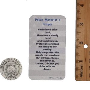 Saint Michael Police Token Set with Officers Holy Prayer Card