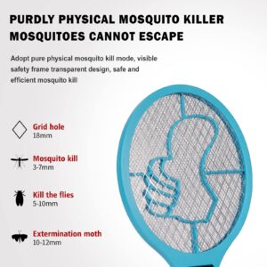 SUPERDRIVE Bug Zapper 2 Pack 3000 Volts Electric Fly Swatter Fly Killer Racket for Indoor and Outdoor 2AA Batteries not Included,Circular…