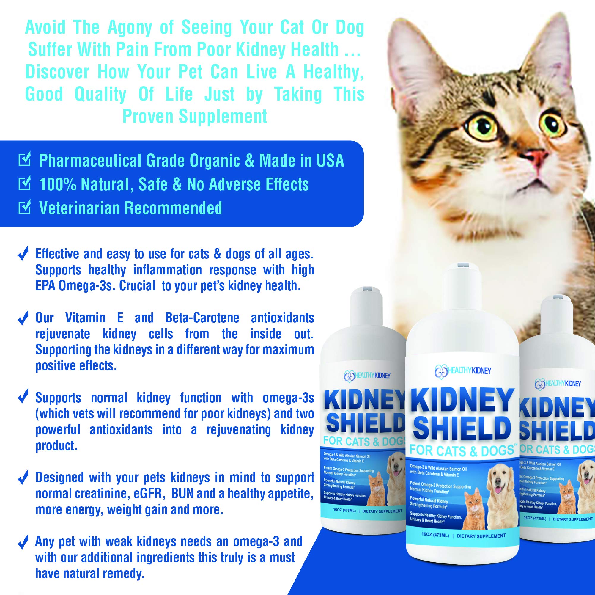 Kidney Restore and Kidney Shield for Cats & Dogs Two-Pack