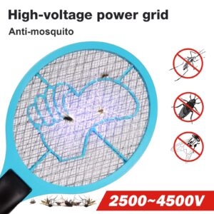 SUPERDRIVE Bug Zapper 2 Pack 3000 Volts Electric Fly Swatter Fly Killer Racket for Indoor and Outdoor 2AA Batteries not Included,Circular…