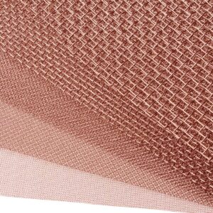 4 Pack 30 Mesh 99.9% Pure Copper Screen Woven Mesh Screen, Copper Mesh Cloth Fine Mesh, 5.9x19.68 Inch