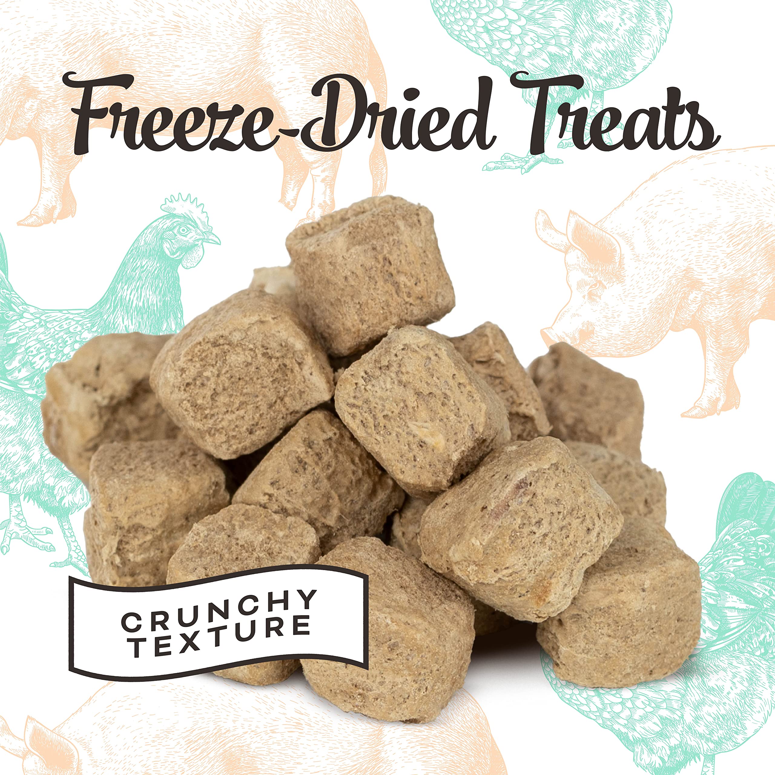 Primal Freeze Dried Dog Treats; Pork Liver Dog Treats with Probiotics for Dogs; Liver, Laugh, Love; Crunchy Grain Free Training Treats for Dogs, 1.5 oz