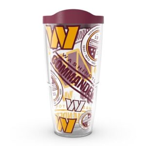 tervis nfl washington commanders-all over insulated tumbler, 1 count (pack of 1), classic