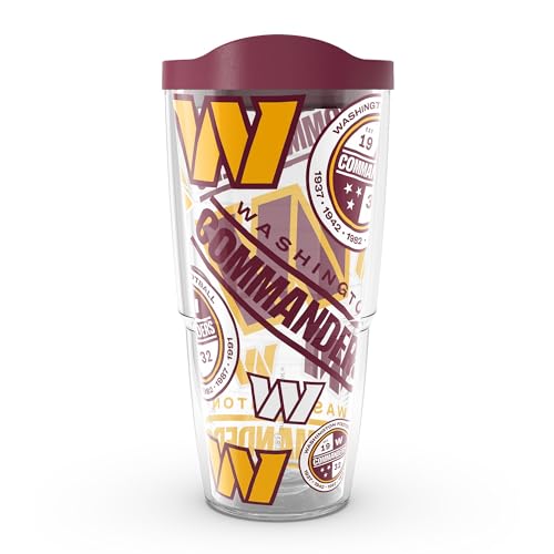 Tervis NFL Washington Commanders-All Over Insulated Tumbler, 1 Count (Pack of 1), Classic