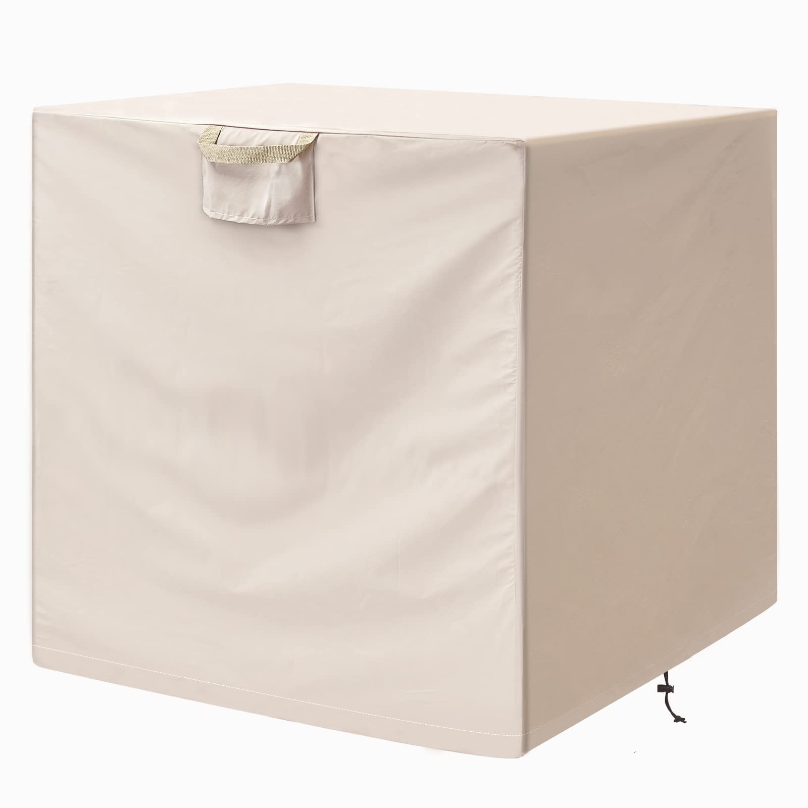 Air Conditioner Cover for Outside Units-Reliable AC Cover Water Resistant Fabric Windproof Design Square Fits up to 26 x 26 x 32 inches