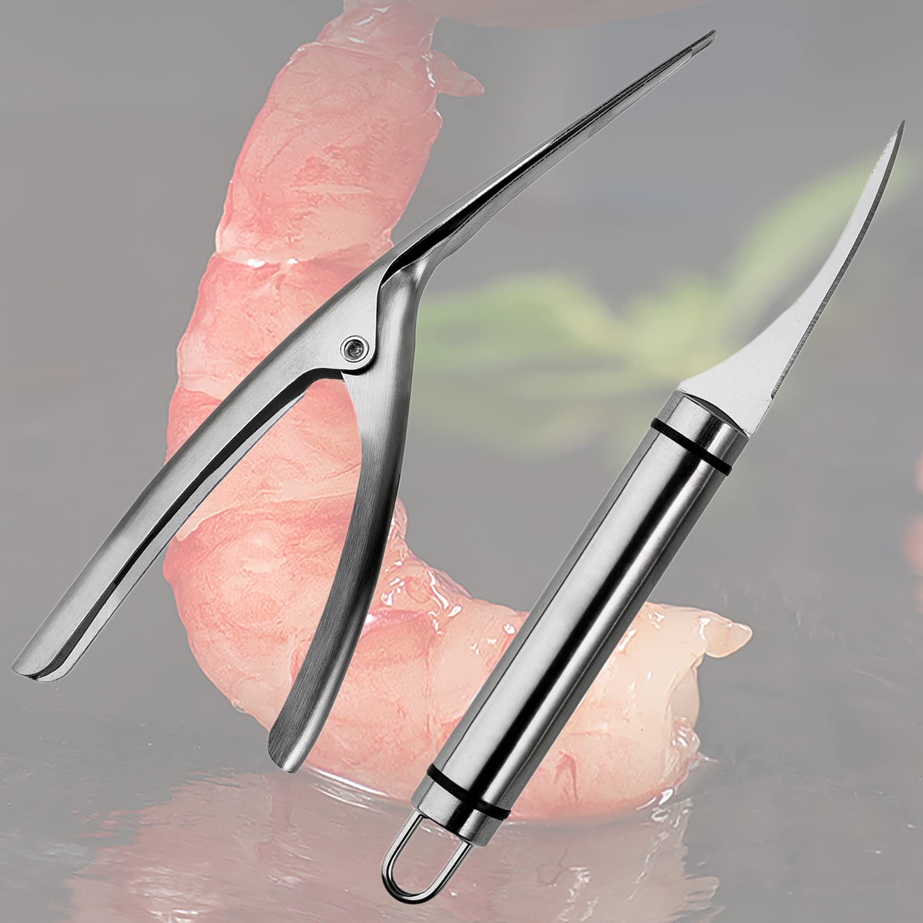 2 Pcs Shrimp Deveiner Tool Shrimp Cleaner, Shrimp Knife ShrimpThread Knife Shrimp Deveining Tool，Shrimp Peeler Set, Toad Fish Shrimp Cleaner Shrimp Peeler.