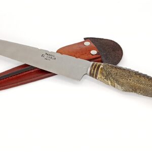 High durability handcrafted gaucho knife with ñandu nail handle, 420 MoV stainless steel made in Tandil Argentina