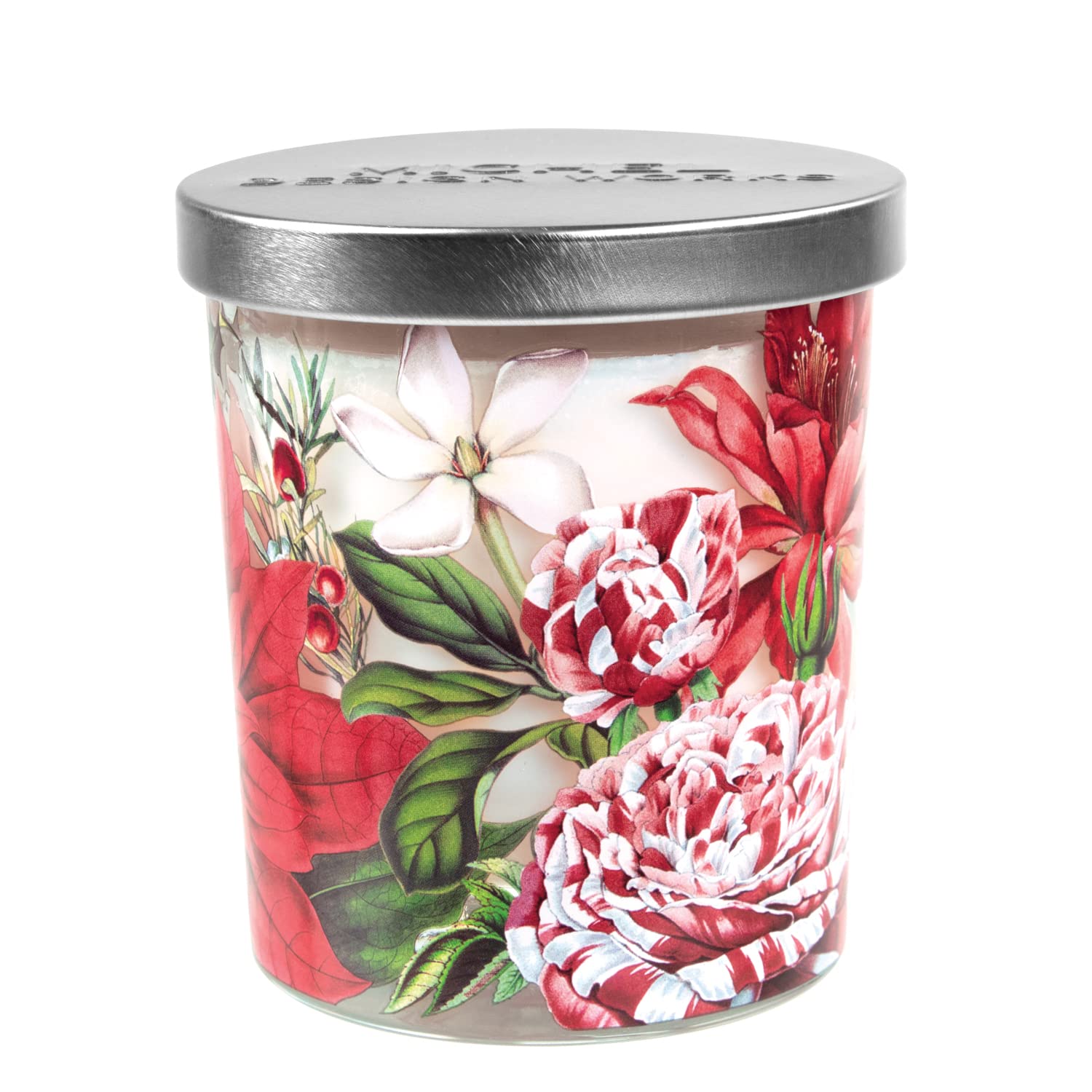 Michel Design Works Scented Jar Candle with Lid, Christmas Bouquet Scented