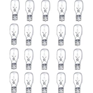 Kscjdg 4W 12V T5 Light Bulbs for Landscape Light Bulbs/Wedge Base Low Voltage Lights Bulbs/Garden Light Bulbs/Deck Light Bulbs/Yard Light Bulbs/Malibu Bulbs - 20 Pack (4W)