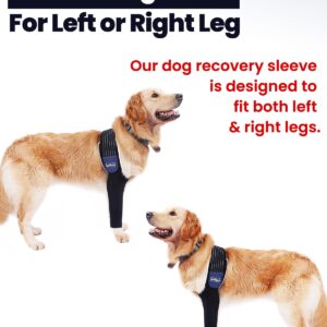 LufeLux Dog Recovery Sleeve, Dog Front Leg Sleeve, Dog Cone Alternative, Shoulder Protect Sleeve for Dog with Strechy Adjustable Elastic Band, for Hot Spots, Wounds, Bandages, Anti Lick for Dog