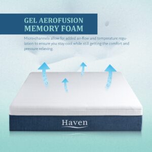 12 Inch King Mattress Memory Foam, Cooling Gel Bed Mattress in a Box, Fiberglass Free Medium Firm Mattress CertiPUR-US Certified, Made in USA