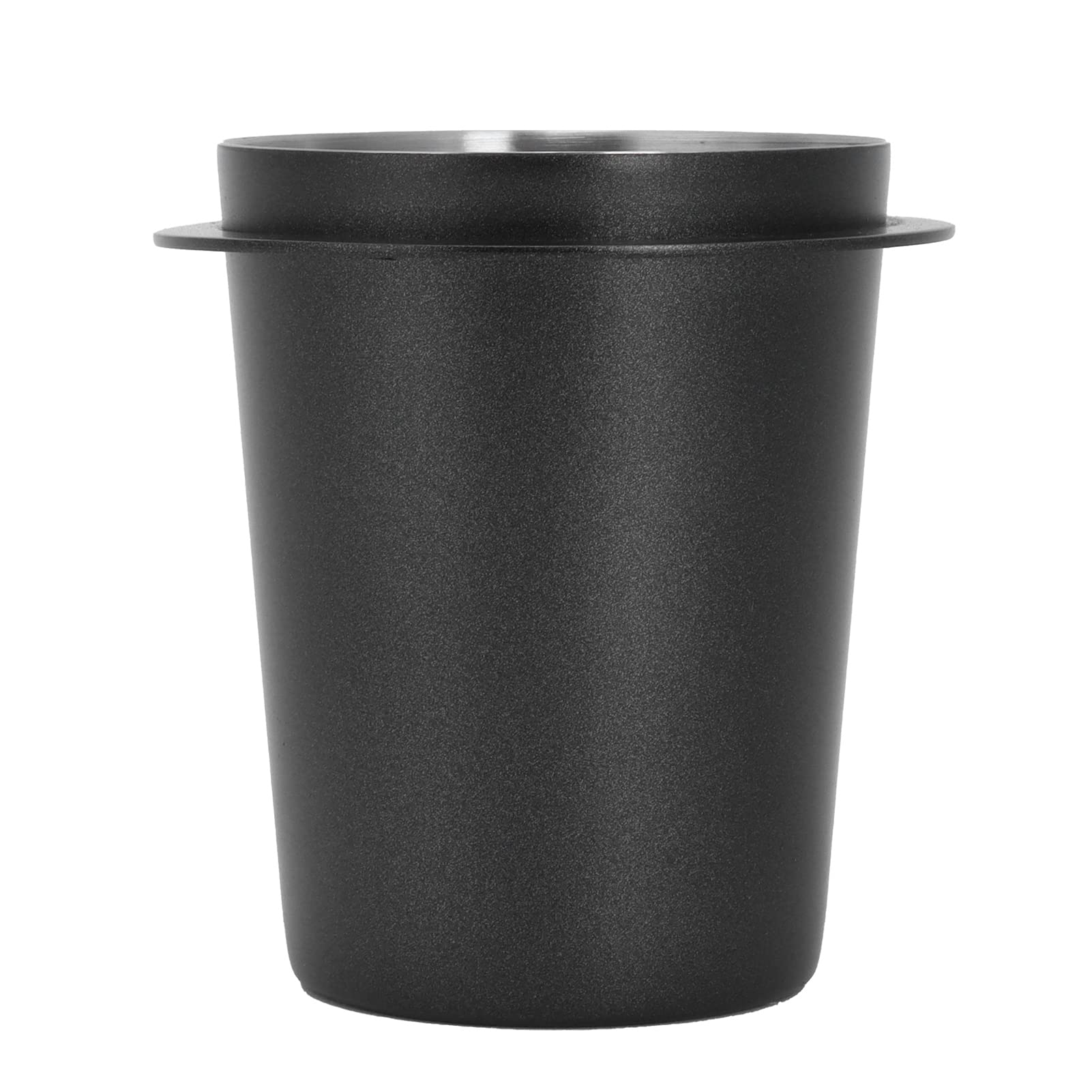 Dosing Cup, 58mm Coffee Dosing Cup Stainless Steel Bar Dosing Powder Feeder Part DIY Coffee Machine Dosing Tool Accessory(58mm black)