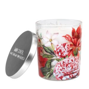 Michel Design Works Scented Jar Candle with Lid, Christmas Bouquet Scented