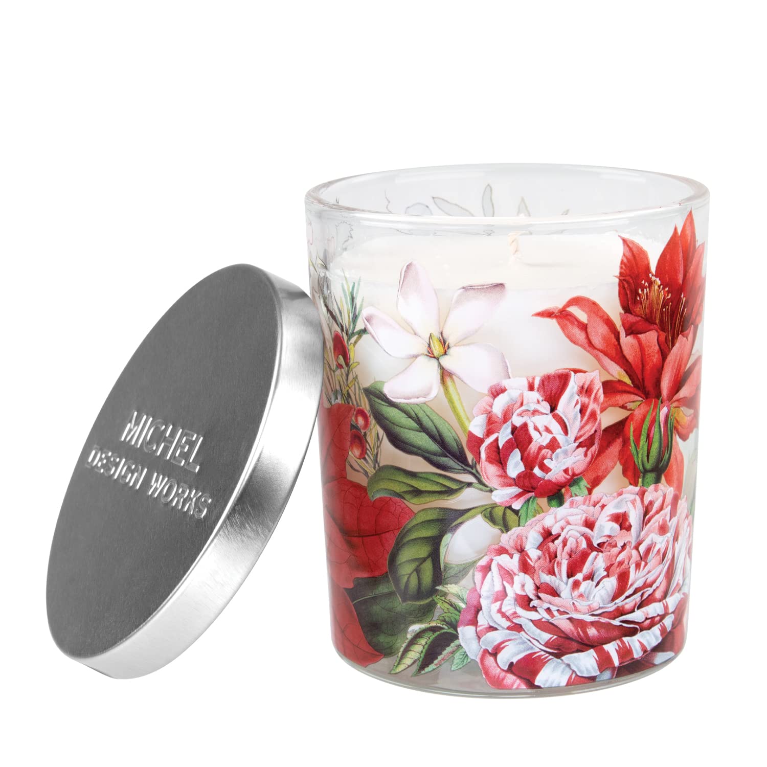 Michel Design Works Scented Jar Candle with Lid, Christmas Bouquet Scented