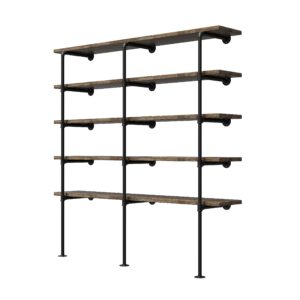 (14“deep,3pcs)industrial retro wall mount iron pipe shelf,diy open bookshelf,hung bracket,home improvement kitchen shelves,tool utility shelves, office shelves, bookshelves and bookcases