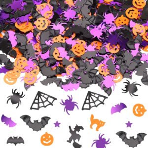 marforever halloween confetti glitter table decorations halloween party scatter confetti table confetti sprinkles bats spider pumpkin for halloween party supplies decor