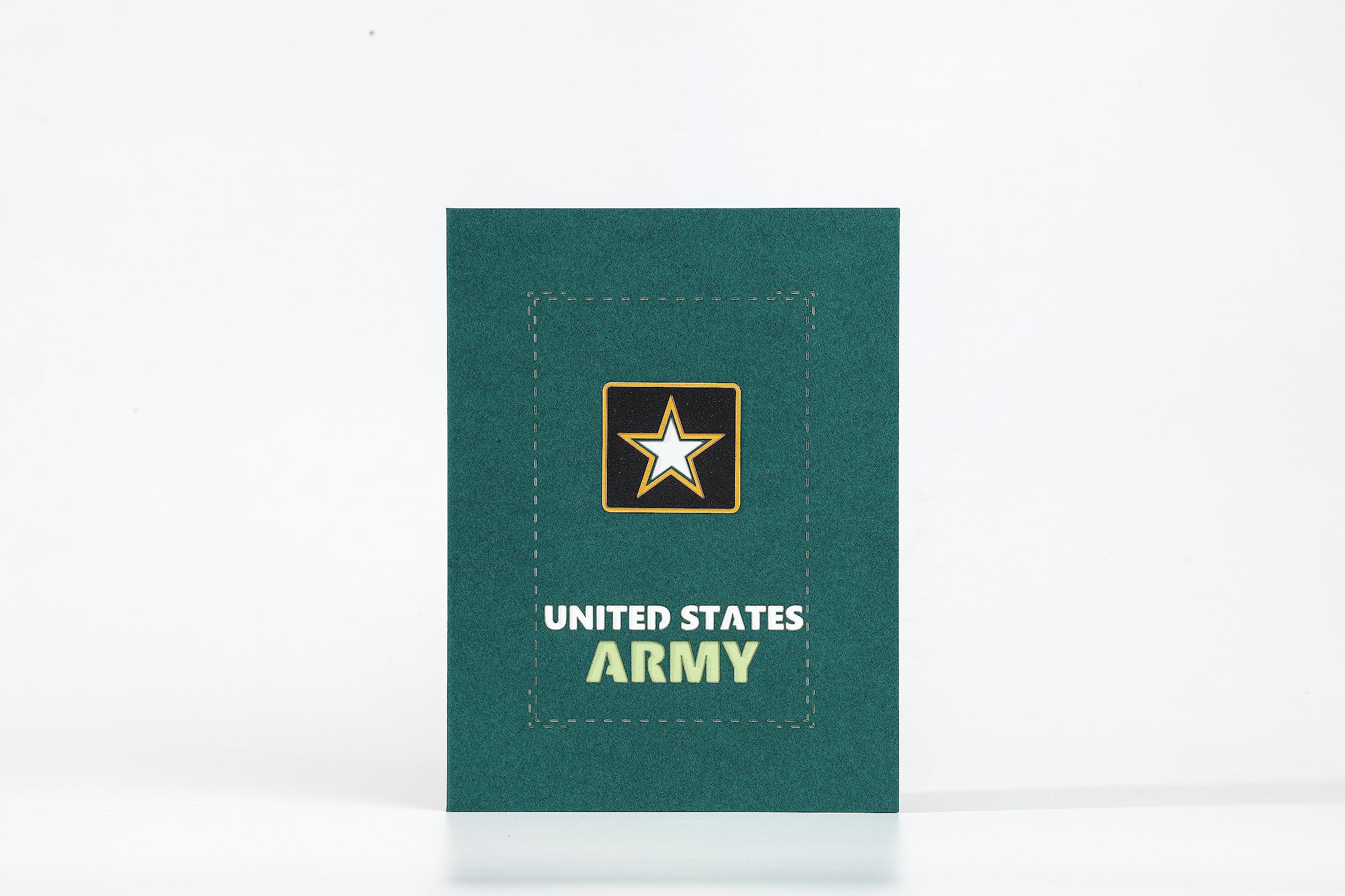 AIT PAPER ART 3D Birthday Gift Card, Patriotic Pop Up Greeting Cards with Notepaper, 8x6 inch Thank you Cards for Retirement, Anniversary, Congratulations, Husband, Dad