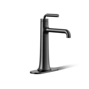 kohler 26437-4-bl tone bathroom sink faucet, 1.2 gpm, matte black