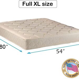 DS Solutions USA Comfort Classic Gentle Firm (Full XL - 54"x80"x9") Mattress Only - Fully Assembled, Orthopedic, Good for Your Back, Long Lasting and 1-Sided