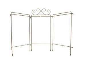 ackfeld 4x9 scroll tri-stand gray fabric holder, grey