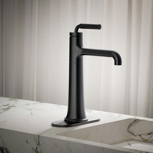 Kohler 26437-4-BL Tone Bathroom Sink Faucet, 1.2 gpm, Matte Black