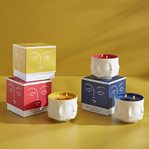 Jonathan Adler Muse Couleur Pamplemousse Candle, White/Yellow 5 25 inch