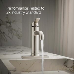 Kohler 28126-4N-BN Venza Bathroom Sink Faucet, 0.5 gpm, Vibrant Brushed Nickel