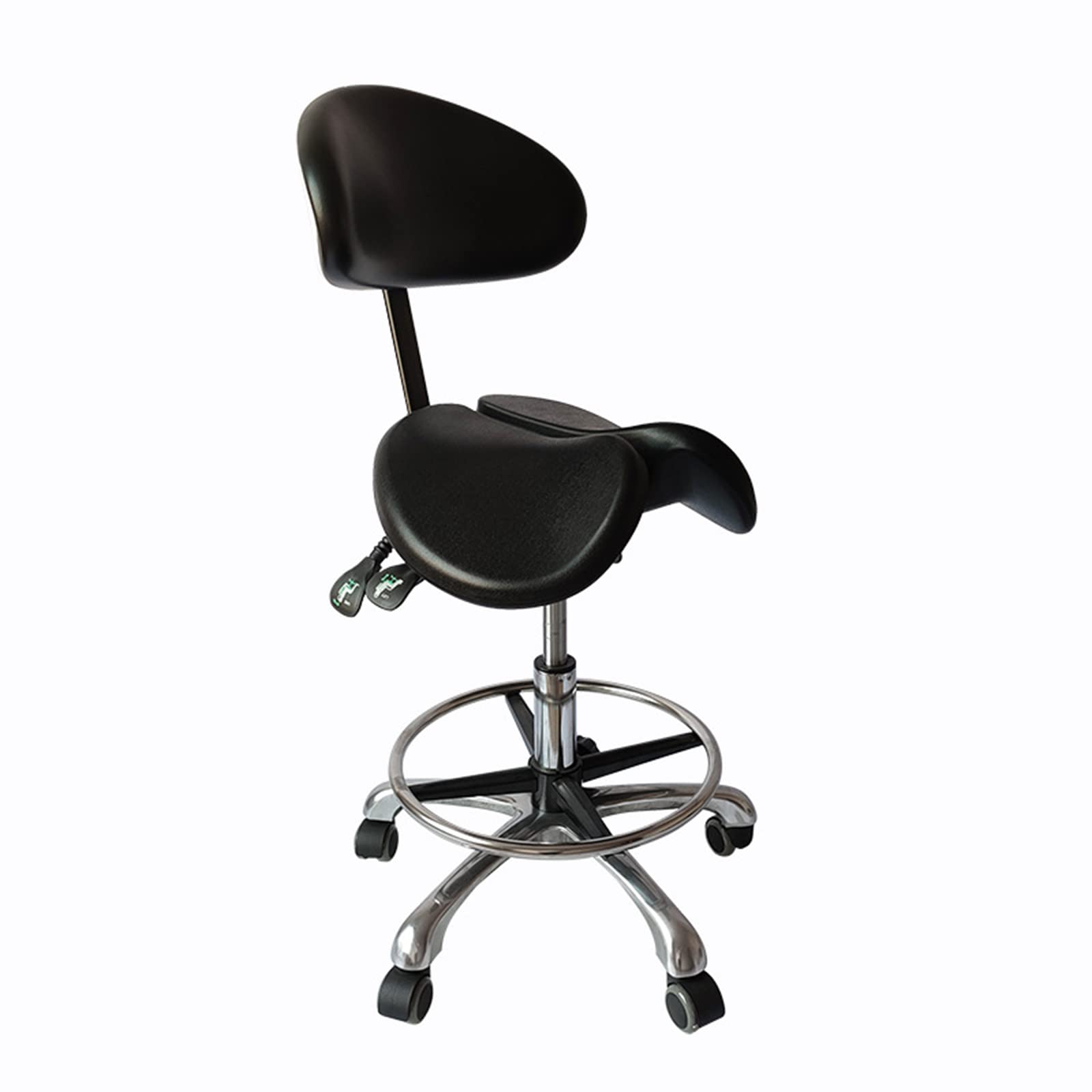 JMYSD Ergonomic Split Saddle Stool Dentist Chair Dental Stool Height Adjustable for Hospital Laboratory Salon Office Home,C2