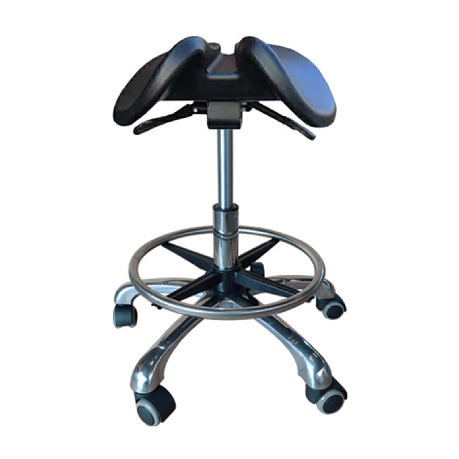 JMYSD Ergonomic Split Saddle Stool Dentist Chair Dental Stool Height Adjustable for Hospital Laboratory Salon Office Home,A2