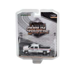 2018 Chevy Silverado 3500 Dually, White - Greenlight 46090C/48-1/64 Scale Diecast Car