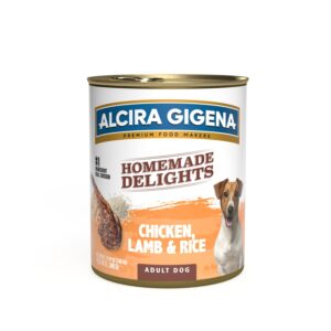 homemade delights - dog wet food (chicken, lamb and rice) - (pack of 12)