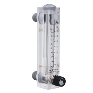 0.1-1GPM Panel Type Tube Liquid Flowmeter Adjustable Knob Water Liquid Meter Liquid Measuring Tool